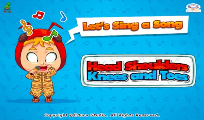 Kids Song Head Shoulder Knees android App screenshot 0